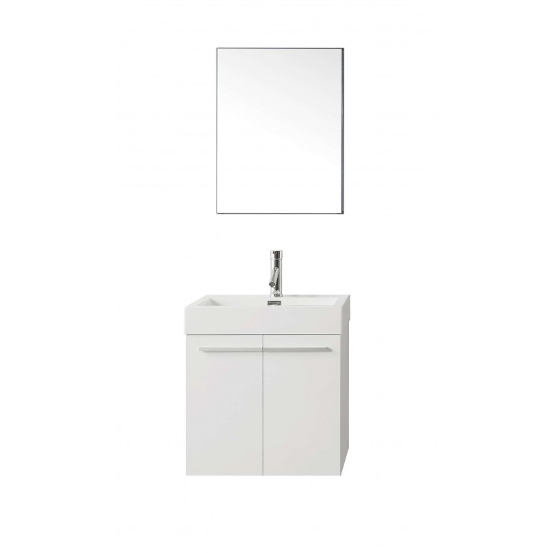 Midori 24" Single Bathroom Vanity Cabinet Set in Gloss White