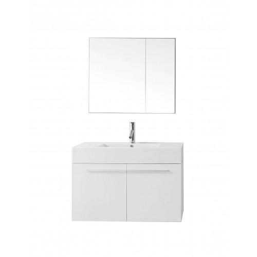 Midori 36" Single Bathroom Vanity Cabinet Set in Gloss White