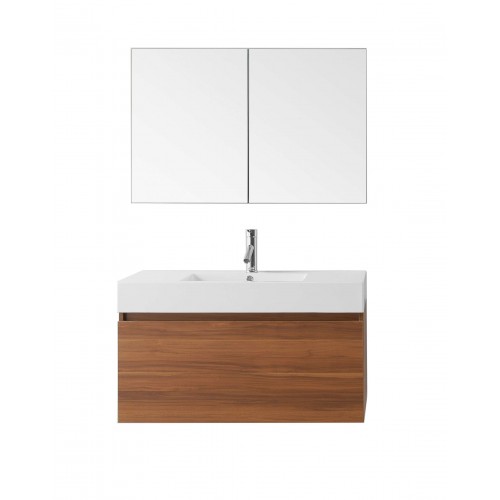 Zuri 39" Single Bathroom Vanity Cabinet Set in Plum