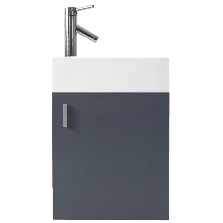 Carino 16" Single Bathroom Vanity Cabinet Set in Grey