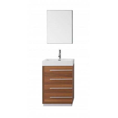Bailey 24" Single Bathroom Vanity Cabinet Set in Plum