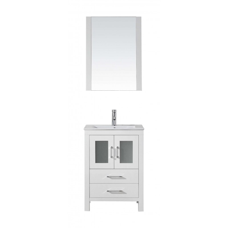 Dior 24" Single Bathroom Vanity Cabinet Set in White