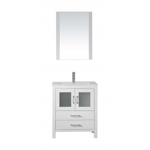 Dior 28" Single Bathroom Vanity Cabinet Set in White