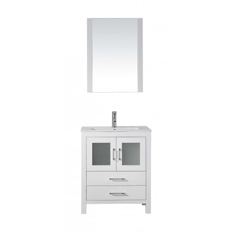 Dior 28" Single Bathroom Vanity Cabinet Set in White