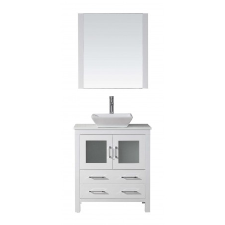 Dior 30" Single Bathroom Vanity Cabinet Set in White