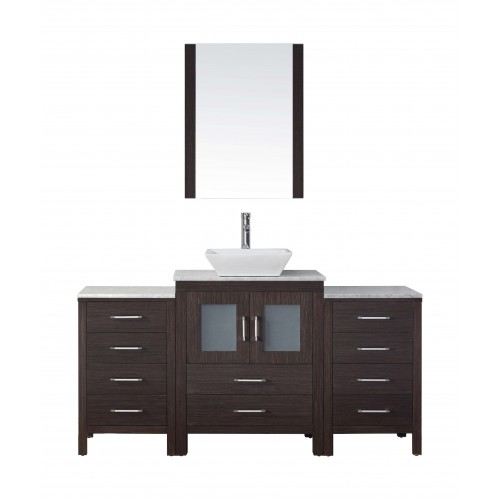 Dior 60" Single Bathroom Vanity Cabinet Set in Espresso