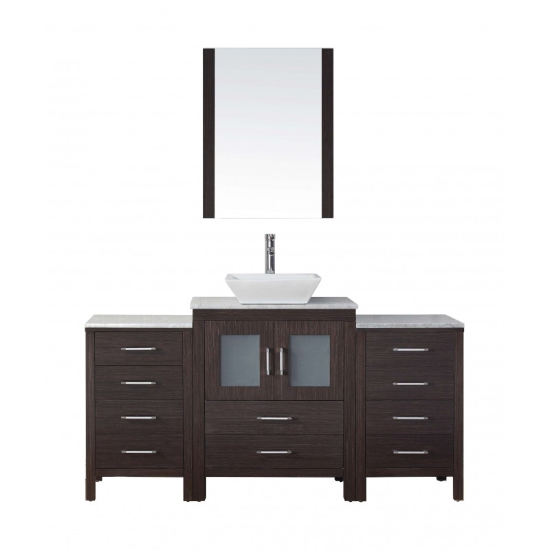 Dior 60" Single Bathroom Vanity Cabinet Set in Espresso