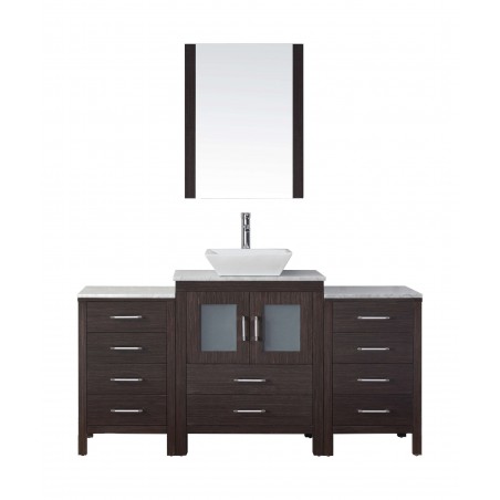 Dior 60" Single Bathroom Vanity Cabinet Set in Espresso