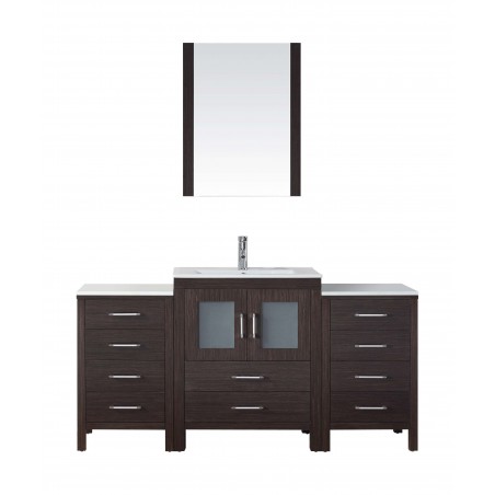 Dior 64" Single Bathroom Vanity Cabinet Set in Espresso