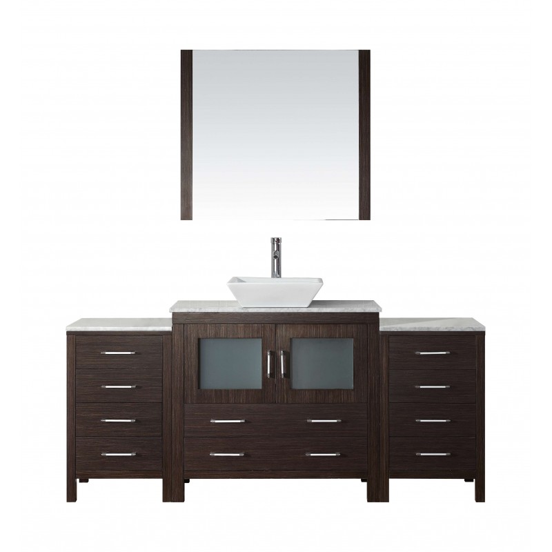 Dior 66" Single Bathroom Vanity Cabinet Set in Espresso