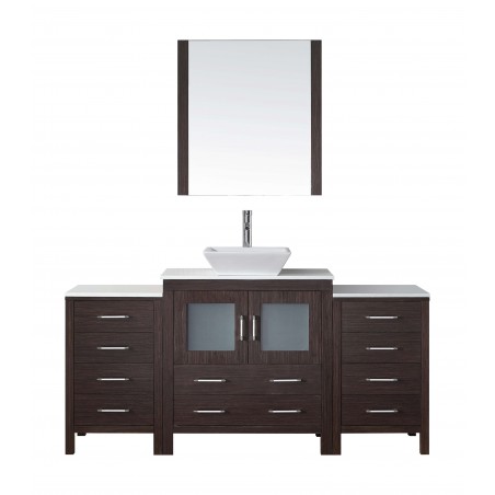 Dior 68" Single Bathroom Vanity Cabinet Set in Espresso