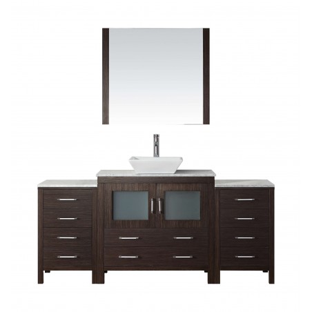 Dior 72" Single Bathroom Vanity Cabinet Set in Espresso