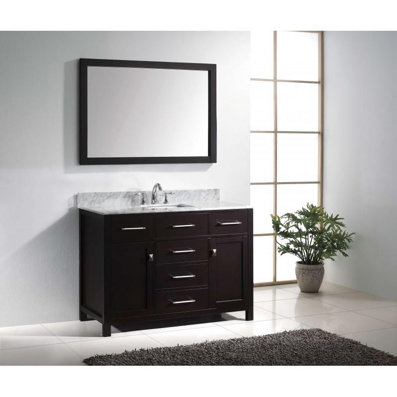 Caroline 48" Single Bathroom Vanity Cabinet Set in Espresso