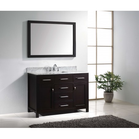 Caroline 48" Single Bathroom Vanity Cabinet Set in Espresso