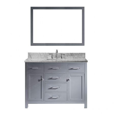 Caroline 48" Single Bathroom Vanity Cabinet Set in Grey