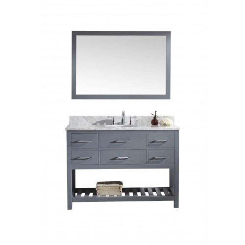 Caroline Estate 48" Single Bathroom Vanity Cabinet Set in Grey