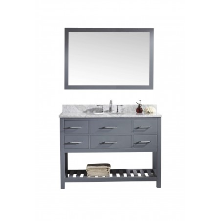 Caroline Estate 48" Single Bathroom Vanity Cabinet Set in Grey