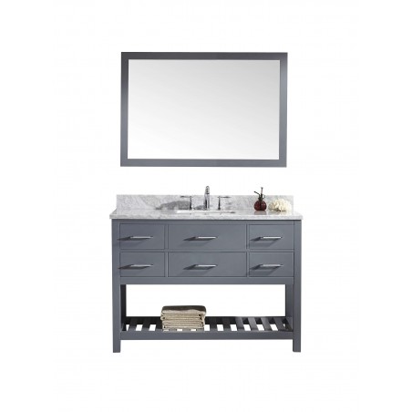 Caroline Estate 48" Single Bathroom Vanity Cabinet Set in Grey