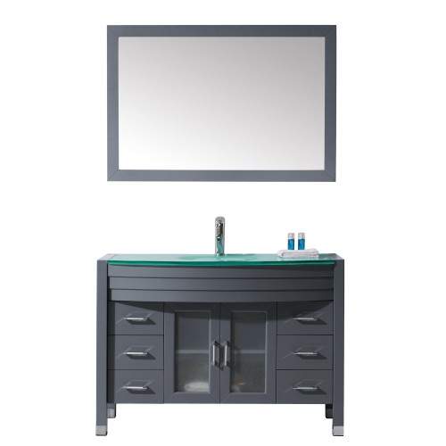 Ava 48" Single Bathroom Vanity Cabinet Set in Grey