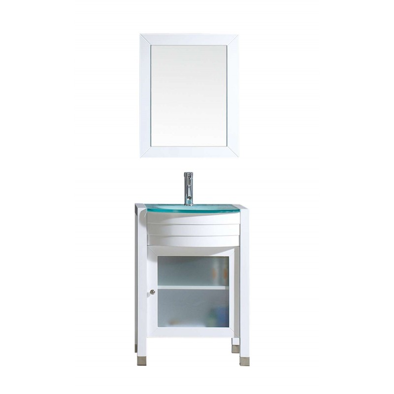 Ava 24" Single Bathroom Vanity Cabinet Set in White