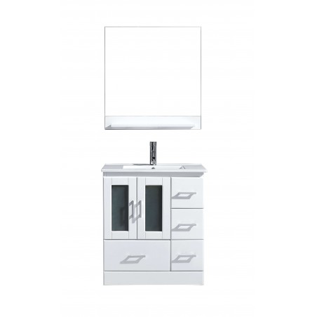 Zola 30" Single Bathroom Vanity Cabinet Set in White