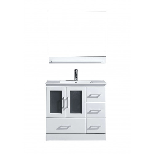 Zola 36" Single Bathroom Vanity Cabinet Set in White