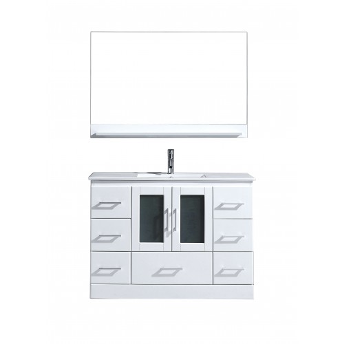 Zola 48" Single Bathroom Vanity Cabinet Set in White