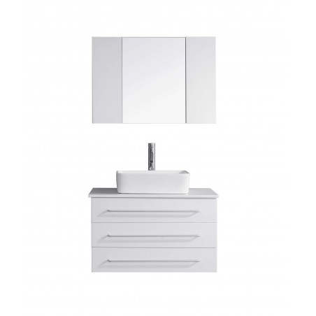 Ivy 32" Single Bathroom Vanity Cabinet Set in White