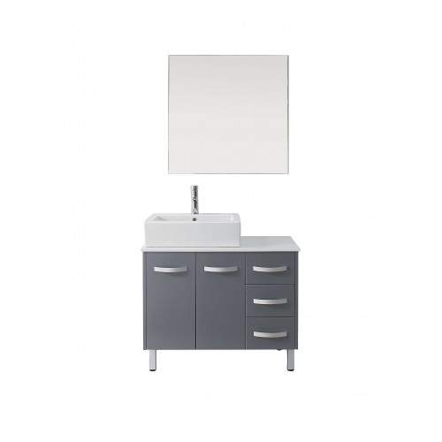 Tilda 36" Single Bathroom Vanity Cabinet Set in Grey