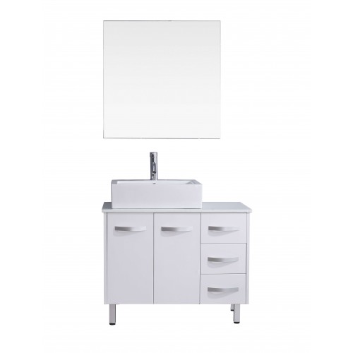 Tilda 36" Single Bathroom Vanity Cabinet Set in White