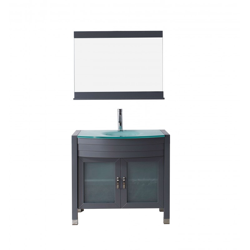 Ava 36" Single Bathroom Vanity Cabinet Set in Grey