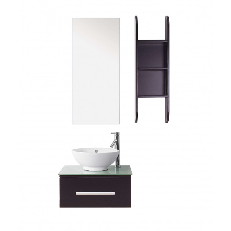 Primo 24" Single Bathroom Vanity Cabinet Set in Espresso