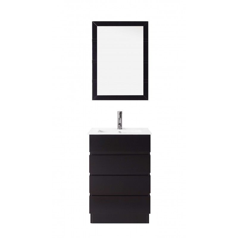 Bruno 24" Single Bathroom Vanity Cabinet Set in Espresso