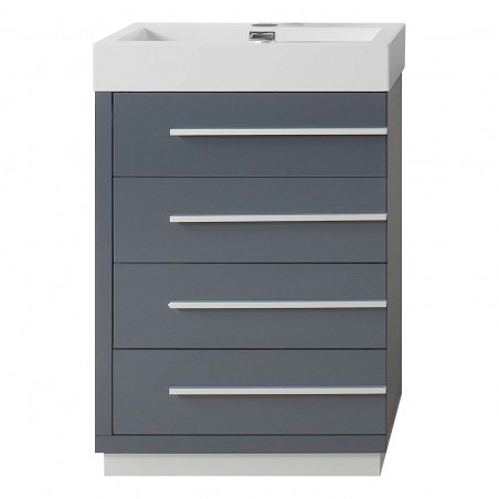 Bailey 24" Single Bathroom Vanity Cabinet in Grey