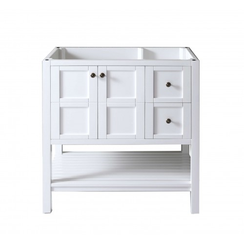 Virtu USA Winterfell 36" Bathroom Vanity Cabinet in White