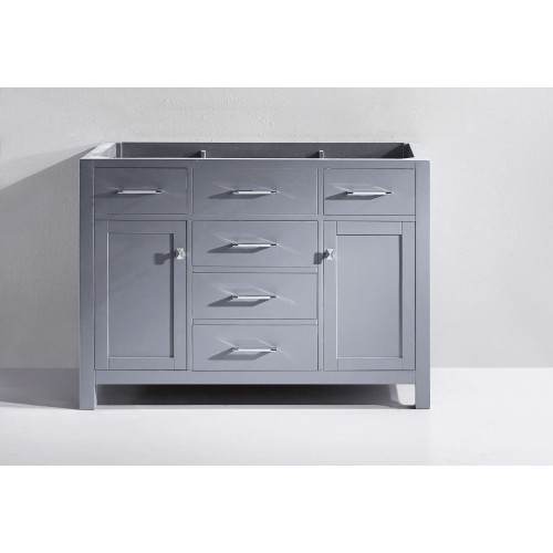 Virtu USA Caroline 48" Bathroom Vanity Cabinet in Grey