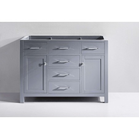 Virtu USA Caroline 48" Bathroom Vanity Cabinet in Grey