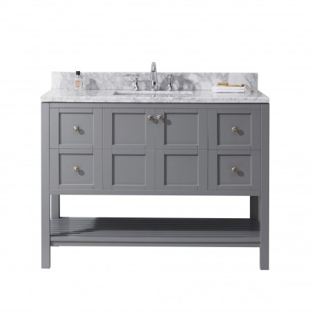 Winterfell 48" Single Bathroom Vanity Cabinet Set in Grey