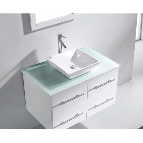 Marsala 35" Single Bathroom Vanity Cabinet Set in White