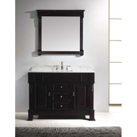 Huntshire 48" Single Bathroom Vanity Cabinet Set in Dark Walnut