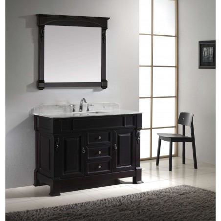 Huntshire 48" Single Bathroom Vanity Cabinet Set in Dark Walnut