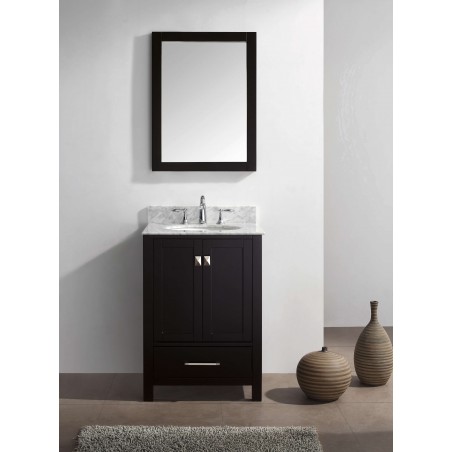 Caroline Avenue 24" Single Bathroom Vanity Cabinet Set in Espresso