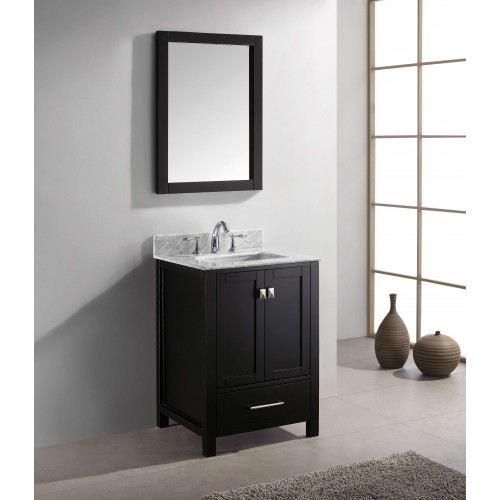 Caroline Avenue 24" Single Bathroom Vanity Cabinet Set in Espresso