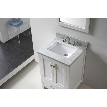 Caroline Avenue 24" Single Bathroom Vanity Cabinet Set in White