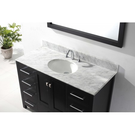 Caroline Avenue 48" Single Bathroom Vanity Cabinet Set in Espresso