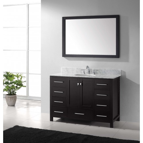 Caroline Avenue 48" Single Bathroom Vanity Cabinet Set in Espresso