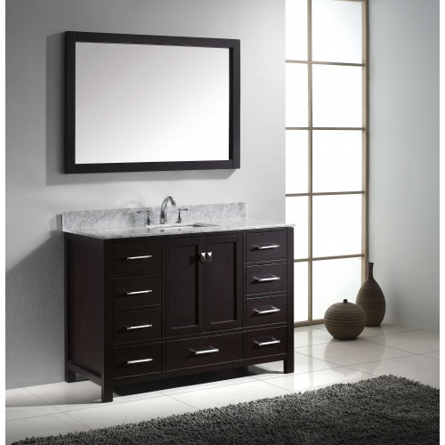 Caroline Avenue 48" Single Bathroom Vanity Cabinet Set in Espresso