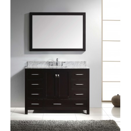 Caroline Avenue 48" Single Bathroom Vanity Cabinet Set in Espresso