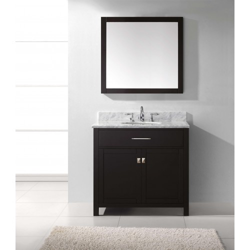 Caroline 36" Single Bathroom Vanity Cabinet Set in Espresso