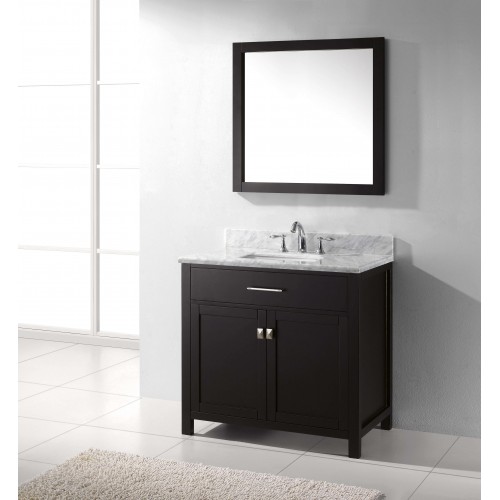 Caroline 36" Single Bathroom Vanity Cabinet Set in Espresso